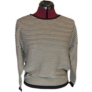 NWT Cyrus Striped long sleeve sweater brown black tan
